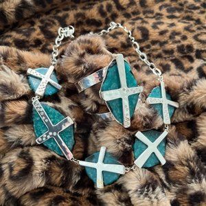 Robert Morris Statement Necklace and Bracelet